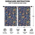 thumbnail image 2 of Blackout Kids Curtains,Blue Christmas Candy Cane Pattern Childrens Insulated Curtains Set Of 2,Bedroom Essentials,Toddler Room Decor 42"x63", 2 of 5