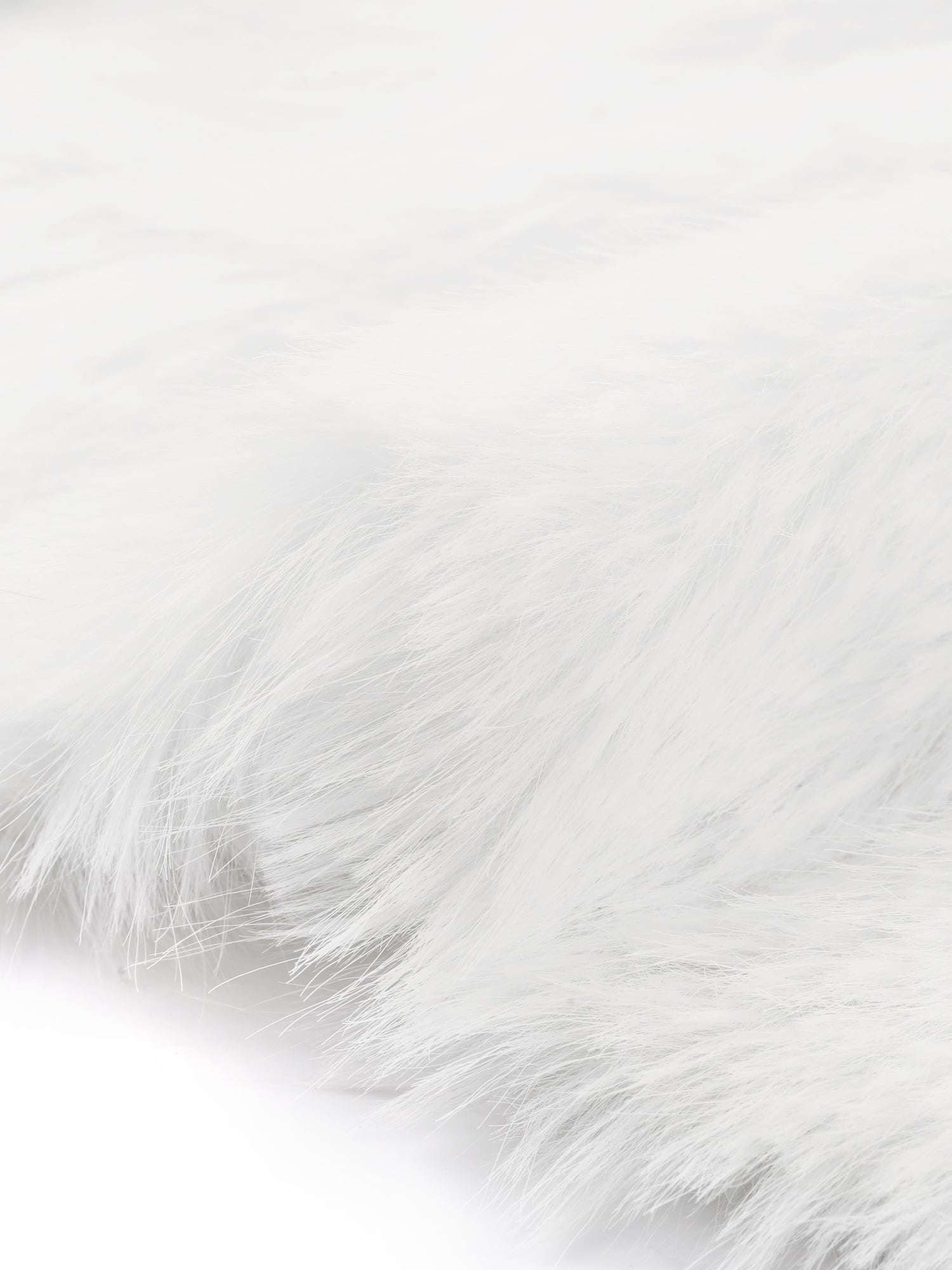 DARING DIVA Women's Faux Fur Coat Long Sleeve Lapel Shaggy Jackets with Pockets S White