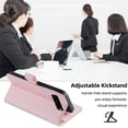 thumbnail image 6 of ELEHOLD Zipper Wallet Case for Google Pixel 7A with Card Slots Zipper Pocket Kickstand Crossbody Shoulder Strap Wrist Strap Premium Flip Leather Wallet Purse Case,Pink, 6 of 8