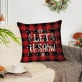 thumbnail image 4 of Fwttom Red Christmas Pillow Covers 18 x 18 Inches, Christmas Throw Pillow Covers with Snowflake Pattern, Decorative Christmas Pillow Cases for Winter Holiday & Home Decor, 4 of 6