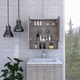 thumbnail image 4 of FM FURNITURE Ozark Medicine Cabinet Black Color Engineered Wood, 4 of 10