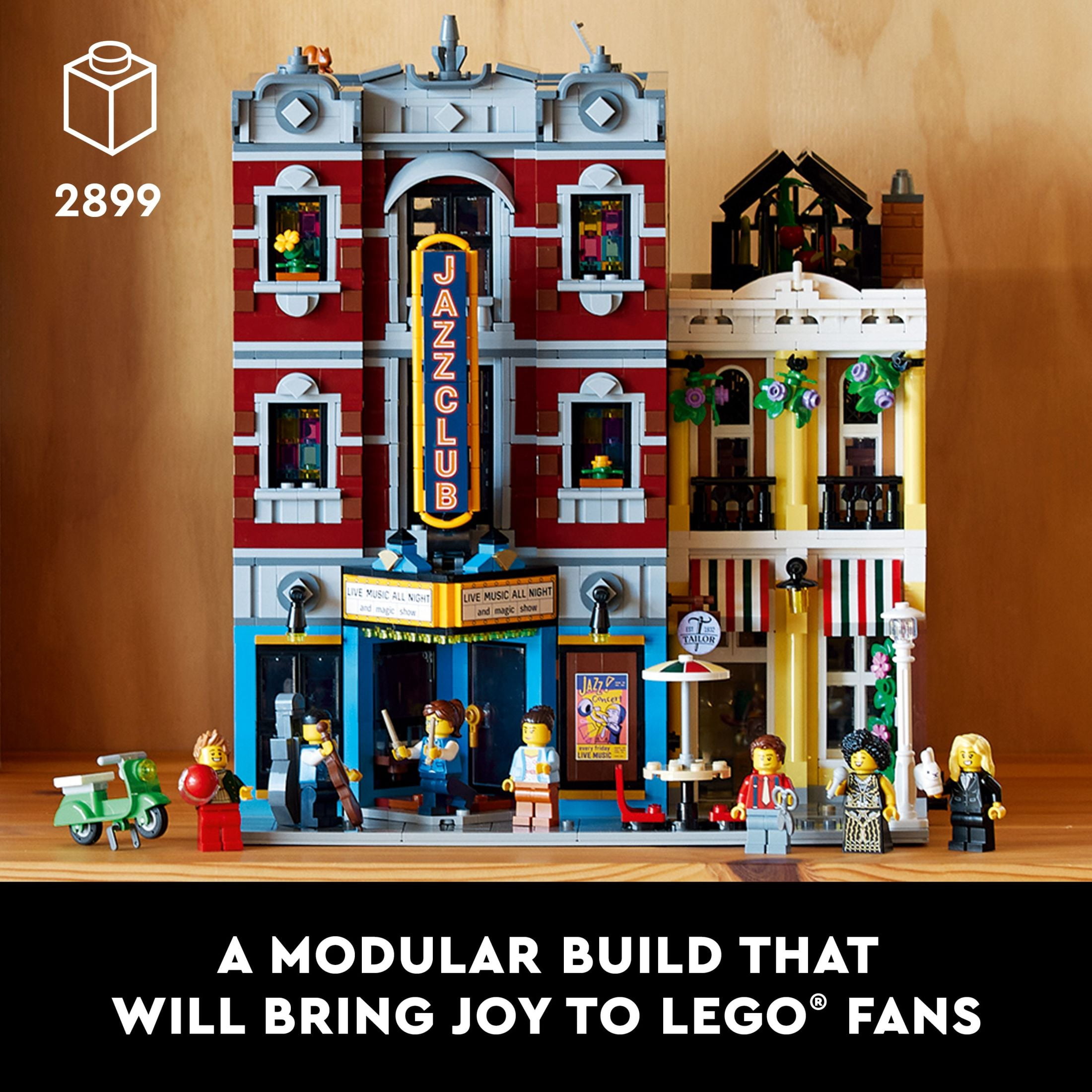LEGO Icons Jazz Club Building Blocks for Adults - Office or Book Shelf Decor for Men & Women, Ages 18+ Years - Gifts for Birthdays - 10312