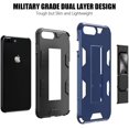 thumbnail image 4 of for iPhone 8 Plus Case with Screen Protector Heavy Duty Protective Military Grade Dual Layer Shockproof Cover with Built-in Kickstand Magnetic Phone Case for iPhone 8+/7+(Blue), 4 of 7