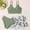 Z24-Green, variant on FUZHIQ 3 Piece Swimsuit for Girls Solid Color V Neck Bikini Suit Teen Girls Swimwear Sport with Cover Up Skirt,11-12 Years