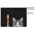 thumbnail image 5 of WIRESTER 13.77x10.23 in Rectangle Mouse Pad with Non-Slip Rubber Base for Computers, Laptop, Office & Home - Animal Bi-Color White Orange Tabby Kitten Cat, 5 of 5