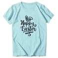 thumbnail image 1 of Birdeem T-Shirt Décontracté pour Femmes Imprimé de Pâques Manches Courtes Col Rond Ample Blouse Tops, 1 of 1