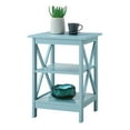 thumbnail image 3 of Convenience Concepts Oxford End Table with Shelves, Sea Foam Blue, 3 of 8