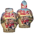 thumbnail image 3 of Be My Valentine's Golden Retriever Truck Full of Love Flower Balloon All Over Print 3D Hoodie Unisex Merch Hoodies Goldens Dog Lover Gifts Idea - 02029, 3 of 6
