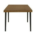 thumbnail image 3 of Benjara Hilly 59-83 Inch Extendable Dining Table, Rubberwood, Brown and Black, 3 of 5