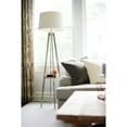 thumbnail image 4 of Vaxcel Perkins Mid-Century Modern Floor Lamp, Cream Linen Drum Shade, 3-Way Switch, 4 of 4