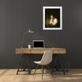 thumbnail image 3 of Van Rijn, Rembrandt 12x14 White Modern Wood Framed Museum Art Print Titled - Girl at Window, 3 of 4