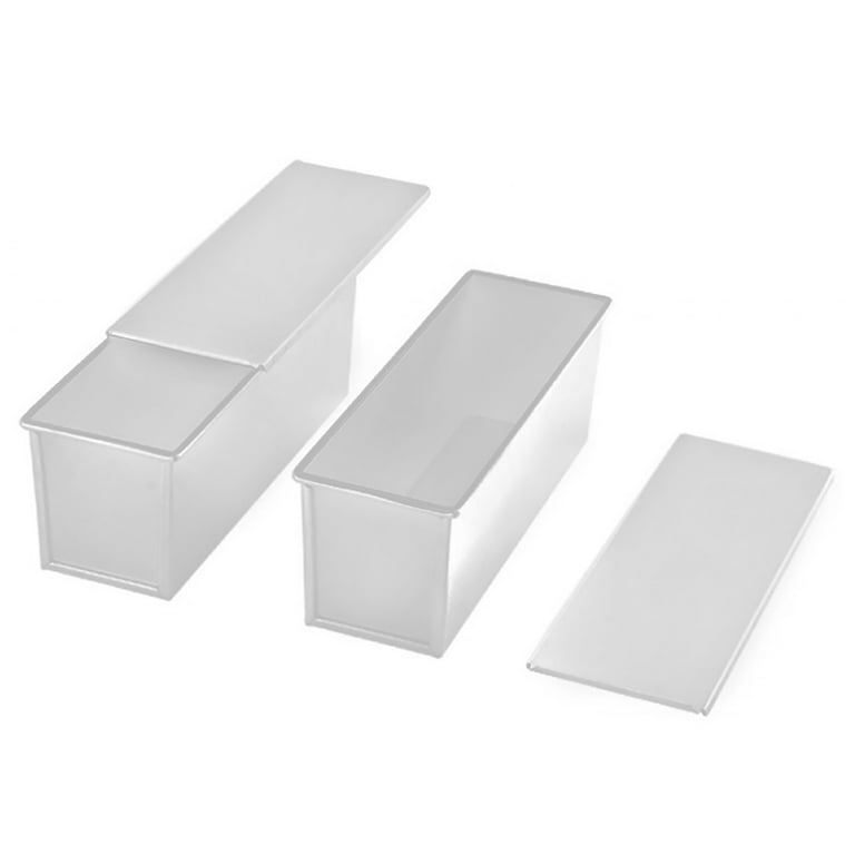 rectangular metal non-stick toast box bread