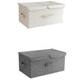 thumbnail image 5 of Caja de almacenamiento Laklulu 2 piezas con tapa gris, 5 of 5