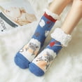 thumbnail image 1 of Womens Slipper Fuzzy Socks Non Slip Winter Warm Soft Fluffy Cozy Fleece Lining Home Socks,Color17, 1 of 9