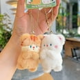 thumbnail image 7 of Plush Keychain, 2pcs/set Magnetic Cat Keychain Korean Style Cartoon Couple Pendants Cute Animal Keyring Bag Charms Car Key Accessories For Women, 7 of 7