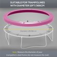thumbnail image 3 of Soozier 12FT Trampoline Spring Cover Replacement Pad, Waterproof PE & EPE Foam Safety Padding for Round Outdoor Garden Trampolines, Weather-Resistant Accessory, Pink, 3 of 7