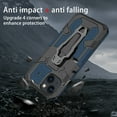 thumbnail image 2 of Allytech iPhone 15 Case Cover, Military Grade Protection Back Cover with Bracket Clamp Shockproof Bumper Kickstand Anti-Scratch Phone Cases for Apple iPhone 15 - Blue, 2 of 9