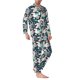 thumbnail image 2 of Balery Cute Poodle Dog Pijama para Hombre de Dos Piezas con Manga Larga, Conjunto de Dormir y Descanso Suave con Bolsillos-Large, 2 of 7