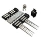 thumbnail image 3 of 1/64 Juego de motor Miniatura DIY Coches Tienda Escena Accesorios Adorno Accesorio Negro, 3 of 7