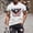 White, variant on Vintage Distressed Patriotic Tee - Men's Bald Eagle American Flag Print T-Shirt Short Sleeve Crew Neck Casual Fitness Top