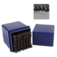 thumbnail image 4 of Sello de acero, 36 piezas/juego de sello de número de alfabeto de acero de 3 mm, juego de punzón de sello, artesanía superior, 4 of 8
