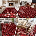 thumbnail image 5 of Large Area Rugs for Living Room Bedroom, Christmas Candy 8'x10' Rug Washable Carpet Runner Indoor Outdoor, Xmas Berry Snowflake Red Non Slip Floor Mats Rug for Kitchen, Patio, 5 of 8