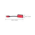 thumbnail image 2 of MRLESS 2-in-1 USB Type C to 3.5mm Earphone Adapter Charger USB-C Audio Cable 3.5 Jack Headphone Adapter for Phone (Red), 2 of 6