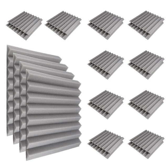24Pack 1 Inch X 12 Inch X12 Inch Soundproof Foam Panels Sound Absorbing Insulation for Recording Stu