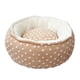 thumbnail image 4 of Cama redonda de felpa suave para mascotas, cómoda para gatos o perros pequeños, cama autocalentable para gatos. Café, 4 of 9