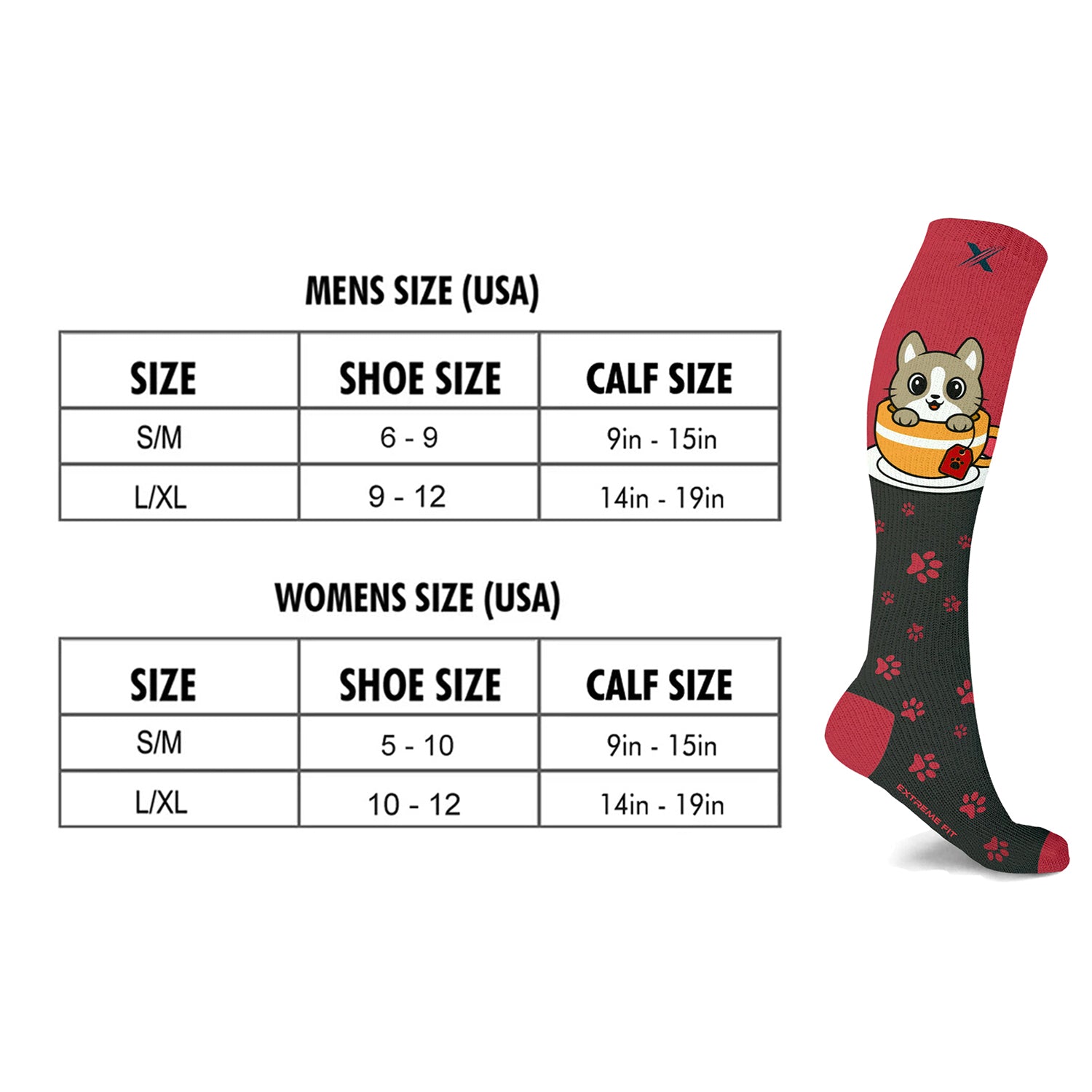 Bunny, Chicks And Pets Love Expressive Knee-High Compression Socks - 6 Pair
