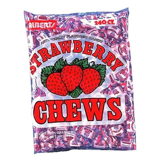 Albert's Strawberry Chews, 22.4 Oz., 240 Count