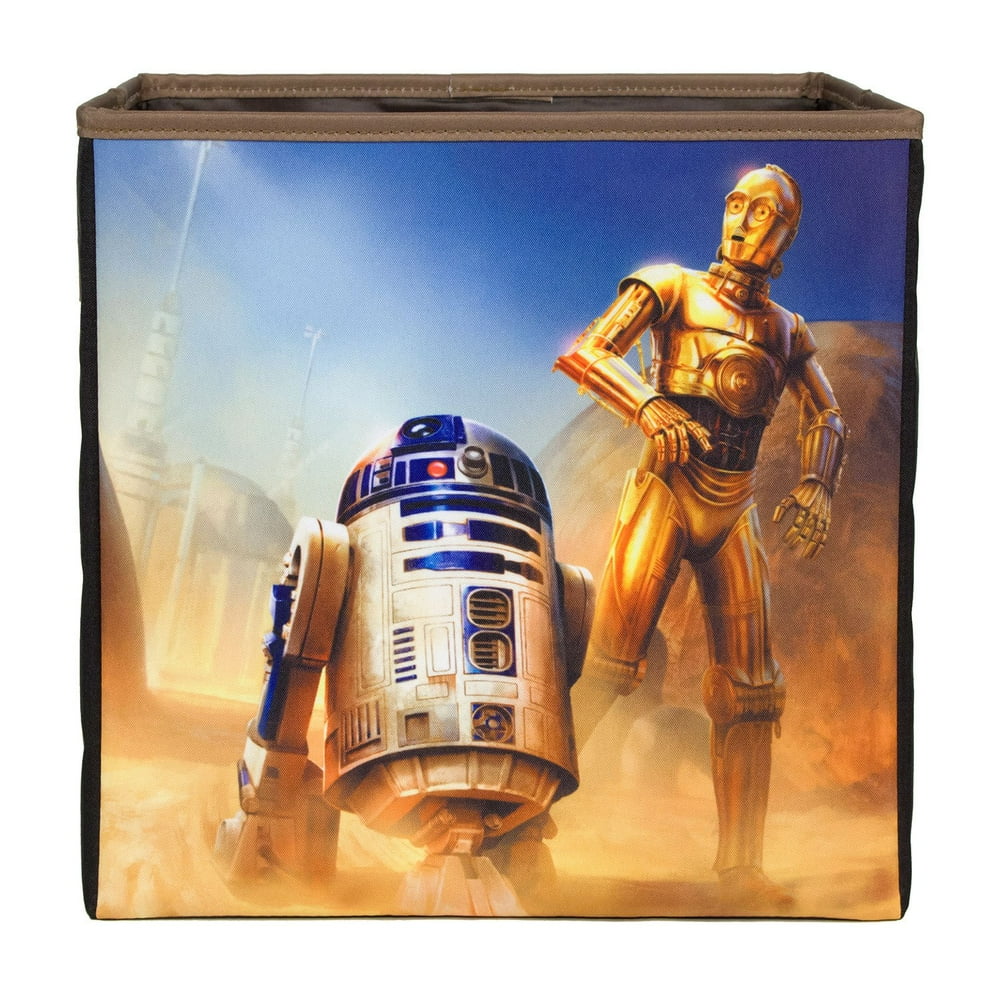 Star Wars R2D2 & C3P0 illustrative Collapsible Storage Bin Walmart