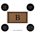 thumbnail image 2 of Evergreen Monogram Indoor Outdoor 100% Natural Coir Doormat 28" x 16" |  Letter  "B", 2 of 3
