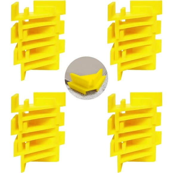 Hongchun 12 Pcs Tray Stackers for Freeze Dryer Trays Accessories, Tray Stackers Compatible for Harvest Right Trays Reducing Space (Yellow)