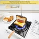 thumbnail image 4 of Juego de sándwiches calientes, charola para hornear sándwiches de doble cara, sándwiches de desayuno, juego de sándwiches Portabl para acampar al aire última intervensión, kit de tostador de perros ca, 4 of 5