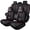 Black and Red Edge, variant on 1995 Car Seat Cover for Subaru Legacy Brighton, Beige Car Seat Covers, Faux Leather, Front two seats, With Lumbar Support, Non-slip, Beautify the Interior of Old Cars