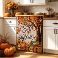 thumbnail image 4 of Fall Dishwasher Magnet Cover 23.03x25.59 In Happy Fall Yall Dishwasher Cover for Washers Fridge Panel,Thanksgiving Magnetic Covers for Kitchen,Fall Leaves Kitchen Decor(Khaki), 4 of 6
