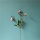 thumbnail image 3 of Toystoory Ramo de flores rosas artificiales de 3 cabezas, decoración Floral de seda rosa de simulación, flor falsa Flores artificiales, 3 of 6