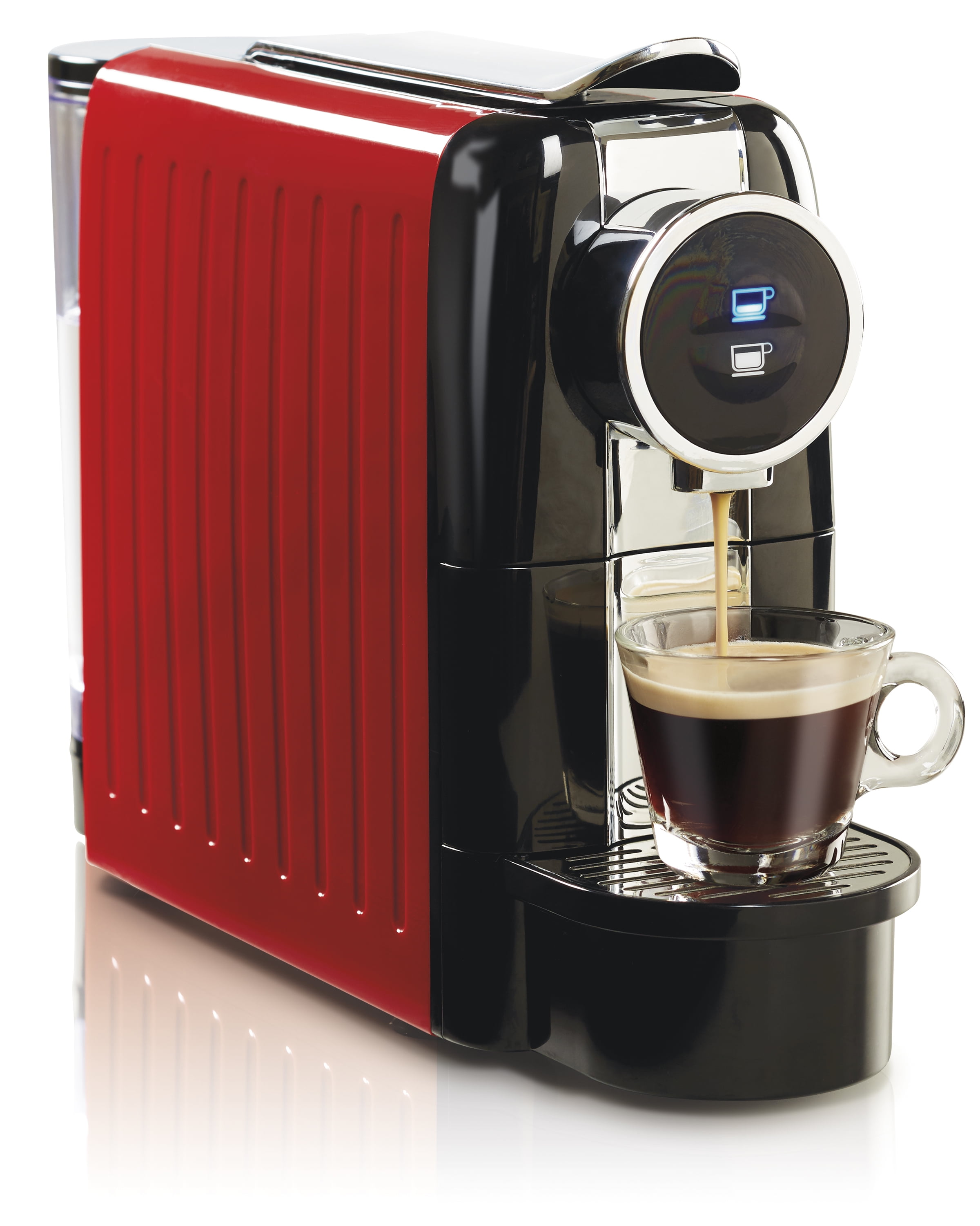 Pod Holder ChefWave Mini Espresso Machine for Nespresso Capsules 2 Glass Cups 
