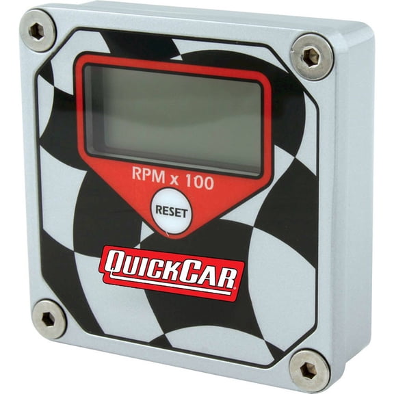 Quickcar Racing Products LCD Tachometer Checkered Flag Face