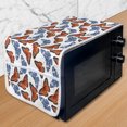 thumbnail image 1 of Butterfly Microwave Oven Cover, Detailed Drawing of Colorful Butterflies Pattern Winged Insect, Water Resistant Organizer with Pockets for Kitchen, 36" x 12", Multicolor, by Ambesonne, 1 of 4