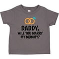 thumbnail image 3 of Inktastic Daddy Will You Marry My Mommy with Rings for Proposal Boys or Girls Toddler T-Shirt, 3 of 5
