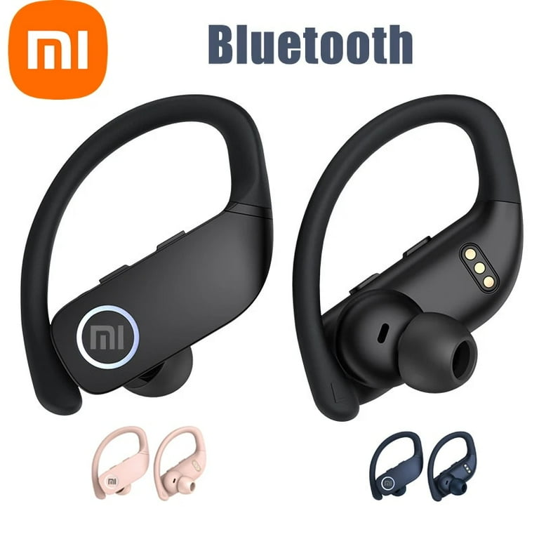 XIAOMI Wireless Earbuds Bluetooth Headphones Bass Sound Z9 Earhooks In Ear Sport Earbud Dual LED Display Built in Microphone black Walmart