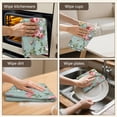 thumbnail image 5 of 6 Pcs Funny Kitchen Towels,Pioneer Flower Floral Print Pattern Microfiber Dish Towels,Kitchen Tea Towels,Kitchen Towel Set (18" X 26"), 5 of 7