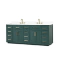 Holaki 84" Bathroom Vanity with Double Sink, Modern Bathroom Vanity Set with Soft-Close Cabinet ...