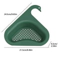 thumbnail image 2 of 100Fens Kitchen sink drain basket swan drain rack, swan drain basket for kitchen sink, multifunctional drainer rack triangle Sink Filter vegetable and fruit drainer basket, 2 of 11