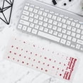 thumbnail image 7 of Hzzsbu 2Pcs Russian Transparent Keyboard Stickers Russia Layout Alphabet Label Letters for Notebook Computer PC Laptop, 7 of 7