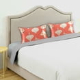 thumbnail image 3 of Yayeee Pillowcase Standard Size Set of 2 Satin Wrinkle Resistant Pillow Case, Beige Christmas Ornaments Pattern, 3 of 8