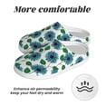 thumbnail image 6 of Zufioo Blue Sunflowers Print Adult TPR Cotton Slippers,Winter Home Cotton Slippers Suitable for Adults, Men and Women, Indoor and Outdoor-39/40, 6 of 7