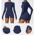thumbnail image 6 of Womens Quick Dry Workout Tops, Long Sleeve Shirts for Women Summer Outdoor Sports Slimming Fit Cropped Crewneck Athletic T-Shirts, 6 of 6